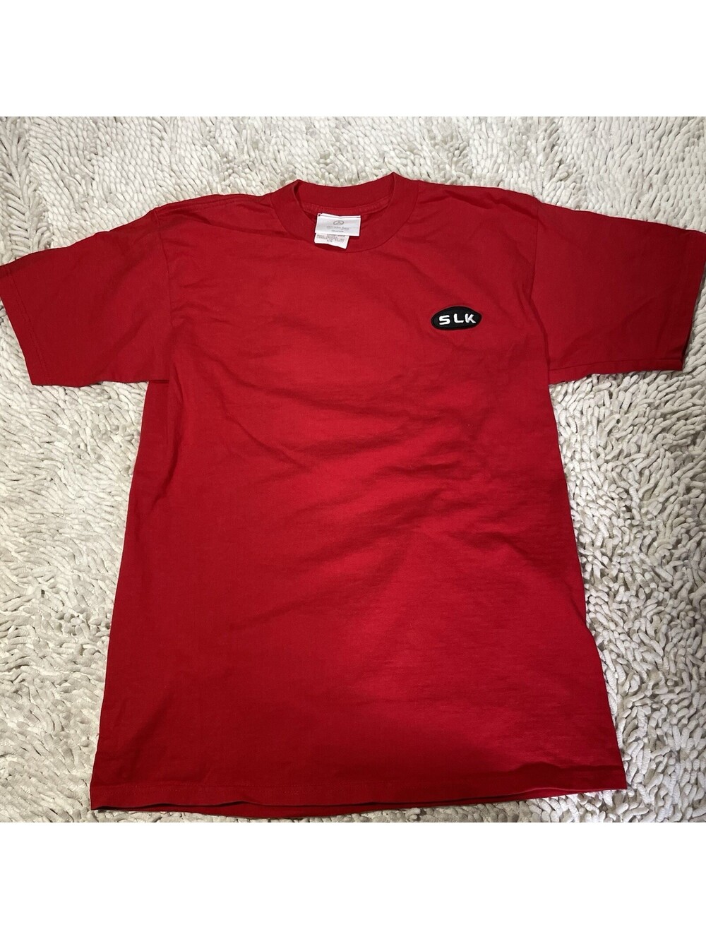 Vintage Mercedes Benz Collection Red Tshirt SLK Graphic Embroidered Canada Made